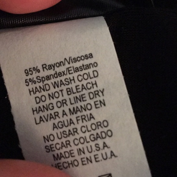 Black tank w/cute crocheted trim - Picture 7 of 7